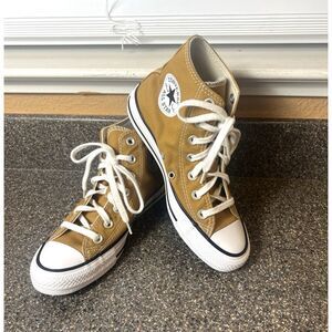 Converse All Star Hi-Top Classic Rust Canvas Sneaker Womens Sz 6.5 Lace Up Shoes